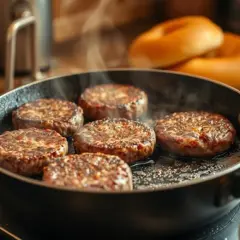 Jak smażyć burgery wołowe na patelni: 5 kroków do soczystego mięsa