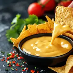 Serowy dip do nachos z 4 składników! Milion smaków w jednej misce