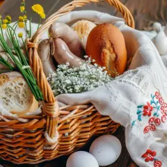 Co włożyć do koszyka wielkanocnego? Lista wszystkich rzeczy