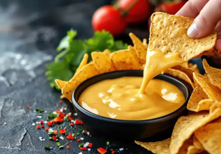 Serowy dip do nachos z 4 składników! Milion smaków w jednej misce