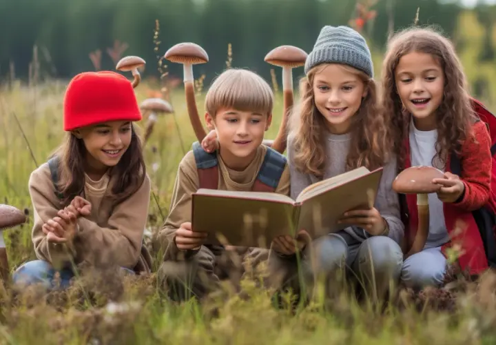 Budowa grzyba dla dzieci - klasa 2, 3, 5