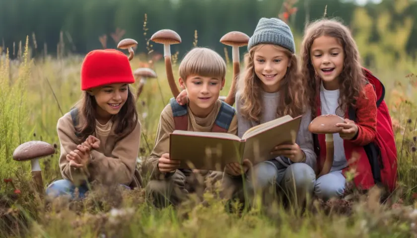 Budowa grzyba dla dzieci - klasa 2, 3, 5